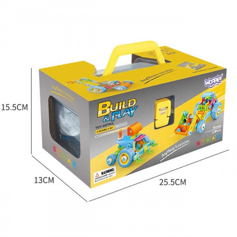 6in1 transportlīdzekļu konstruktors STEM