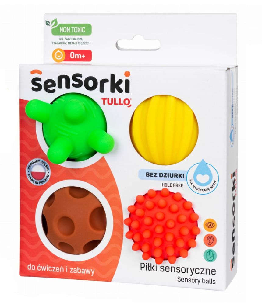 Sensorās bumbas Krāsainās (0mēn+) 4 gab