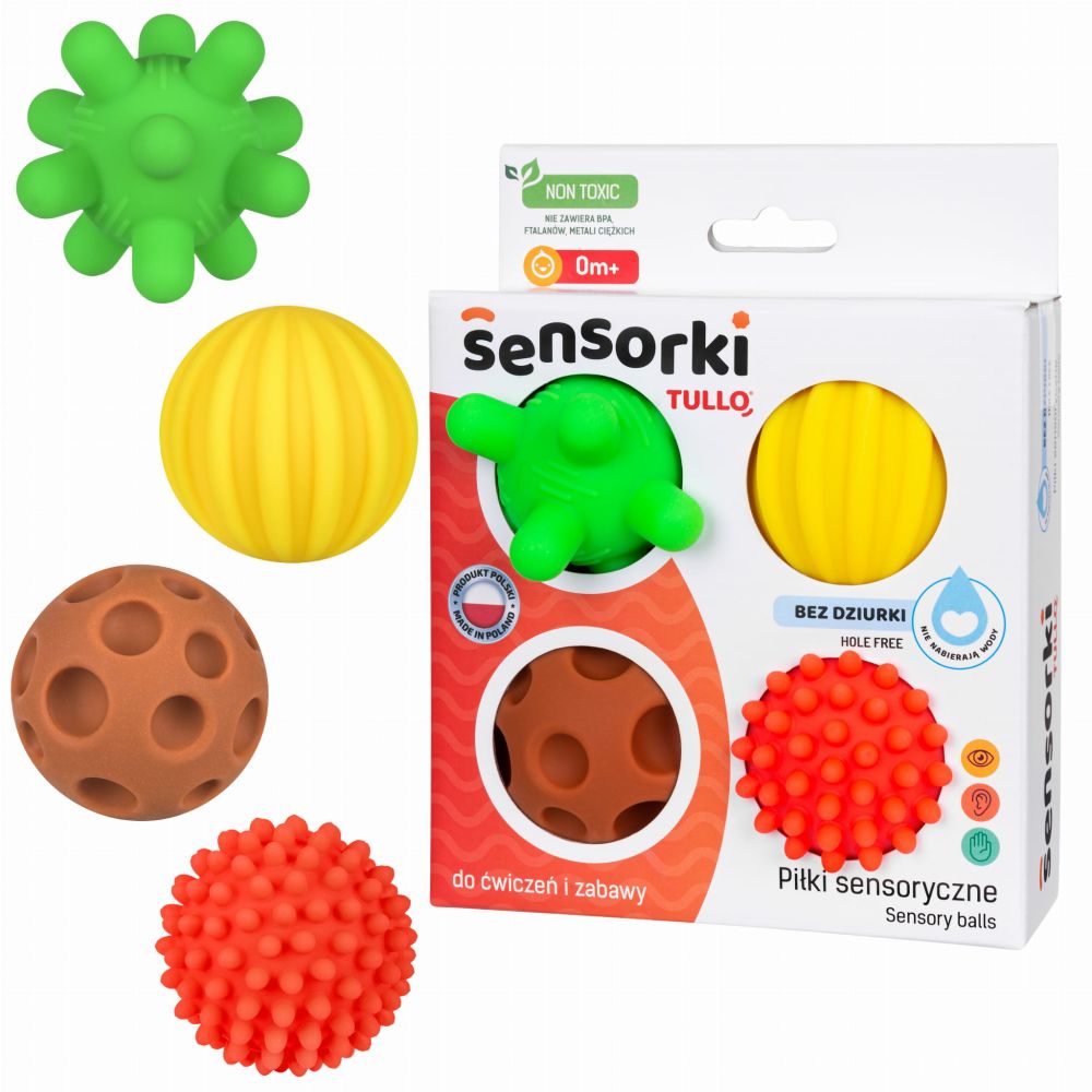 Sensorās bumbas Krāsainās (0mēn+) 4 gab