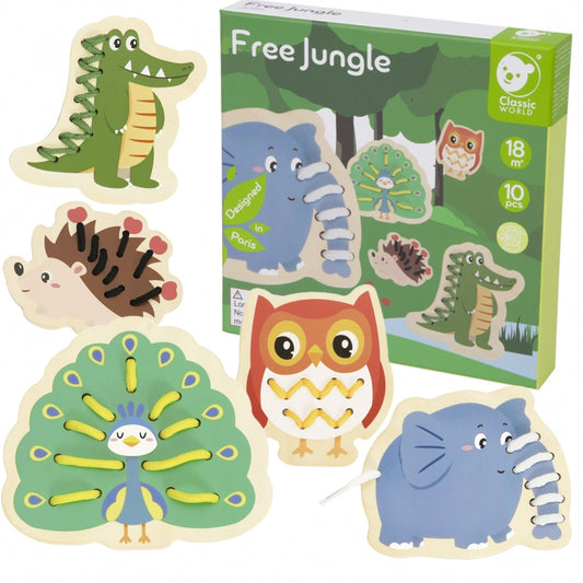 Attīstoša rotaļlieta ŠŅORĒŠANAI ar savvaļas dzīvniekiem