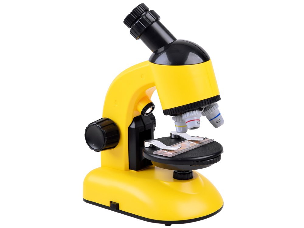 Laboratorijas mikroskops ,dzeltens