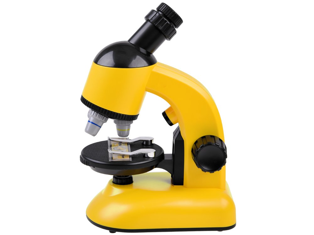Laboratorijas mikroskops ,dzeltens