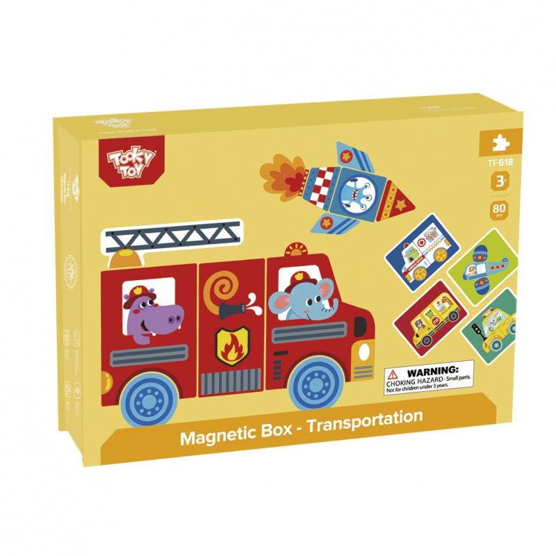 Magnētiskā puzle Transporti
