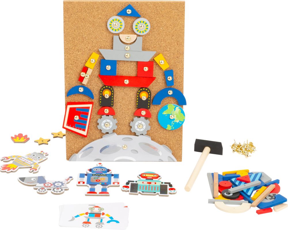 Puzle naglošanai Robots 160 elementi