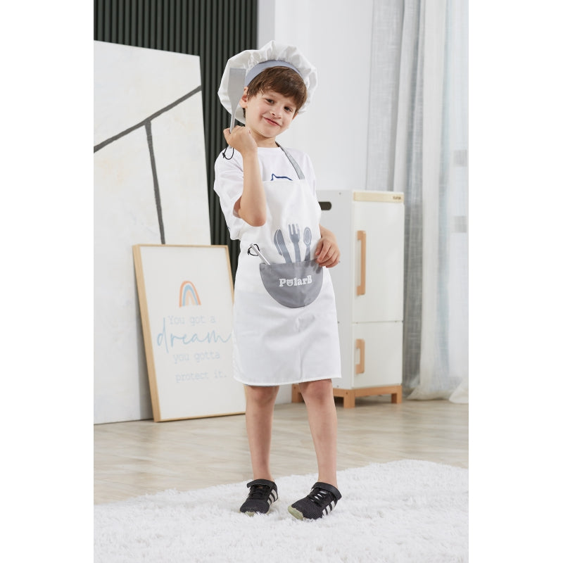 Pavāra priekšauts bērnam, balts