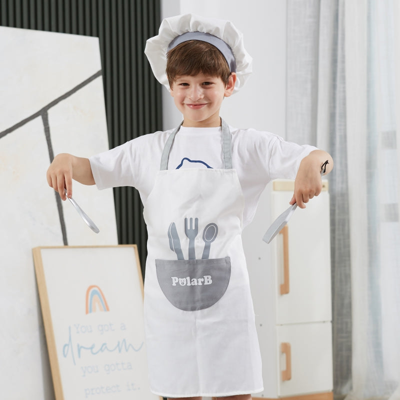 Pavāra priekšauts bērnam, balts