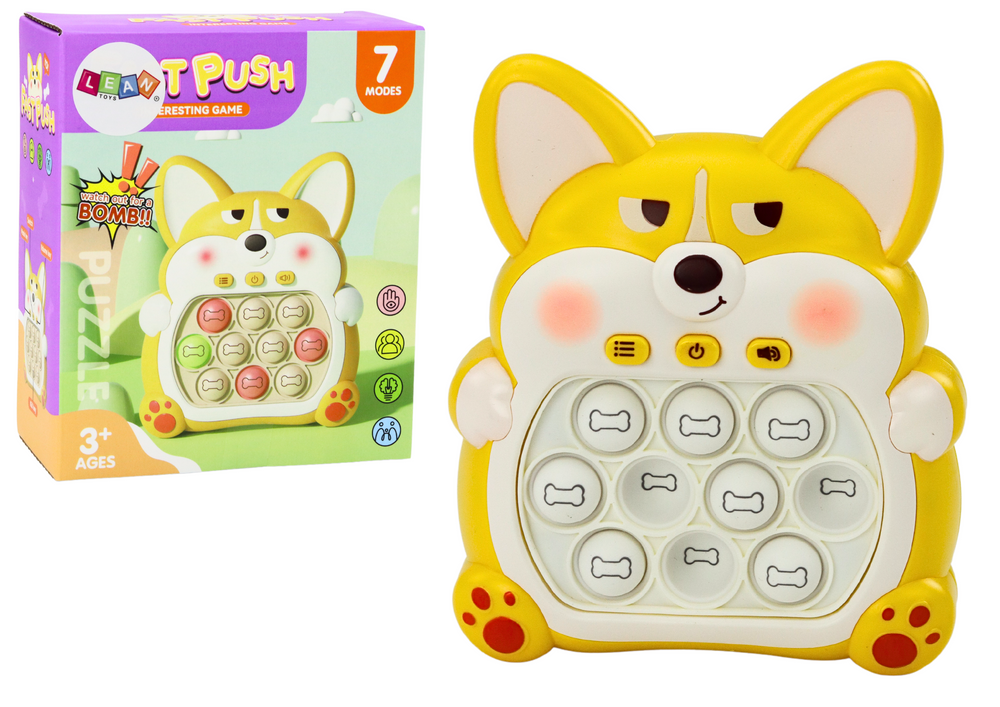 Pop- it 7 spēļu režīmi, dzeltens