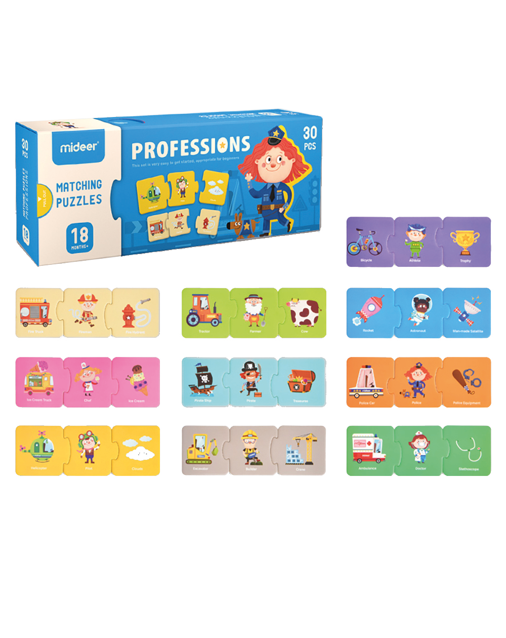 Profesiju puzle 30 elementi