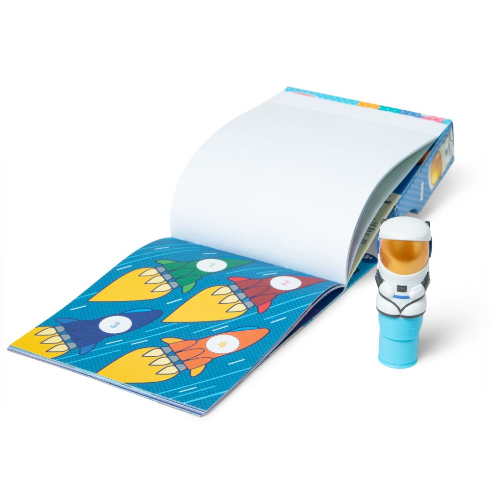 Sticker WOW uzlīmju zīmogs Astronauta tematikā
