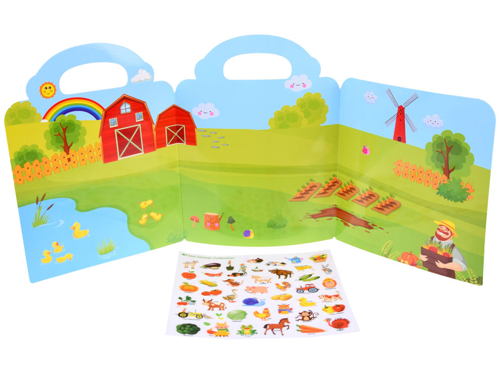 Vairākkārt izmantojamās uzlīmes Fermas tematikā