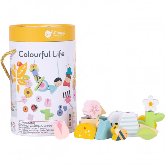 Vēršanas rotaļlieta ziedu tematikā, 73 elementi