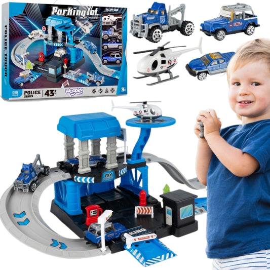 Garāža ar policijas transportiem, 43 elementu