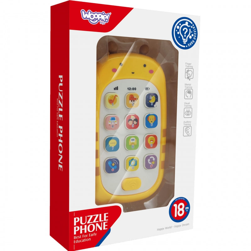 Rotaļlieta interaktīvais telefons, dzeltens