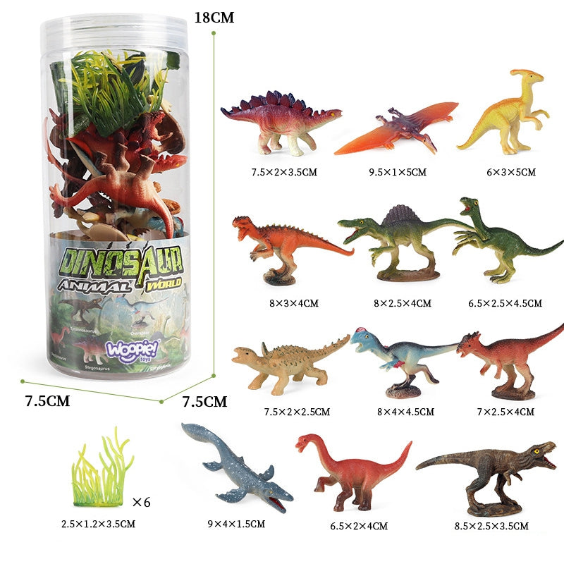 Dinozauru figūru komplekts ar 18 elementiem