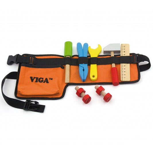 Koka rotaļlieta Darbarīku josta ar instrumentiem