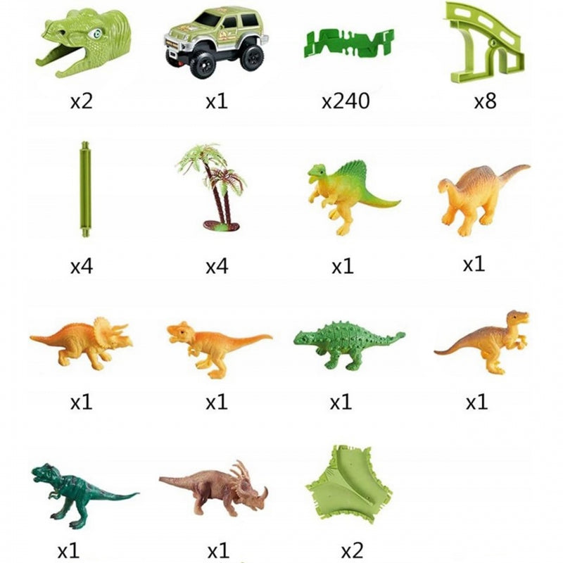 Automašīnu trase dinozauri