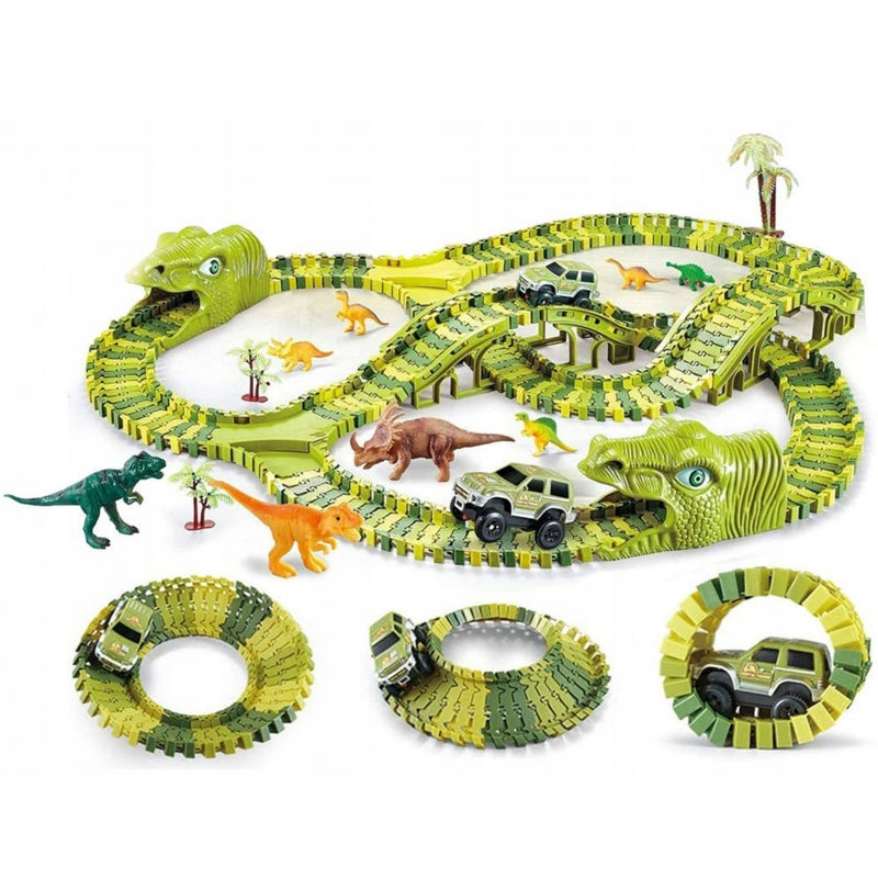 Automašīnu trase dinozauri