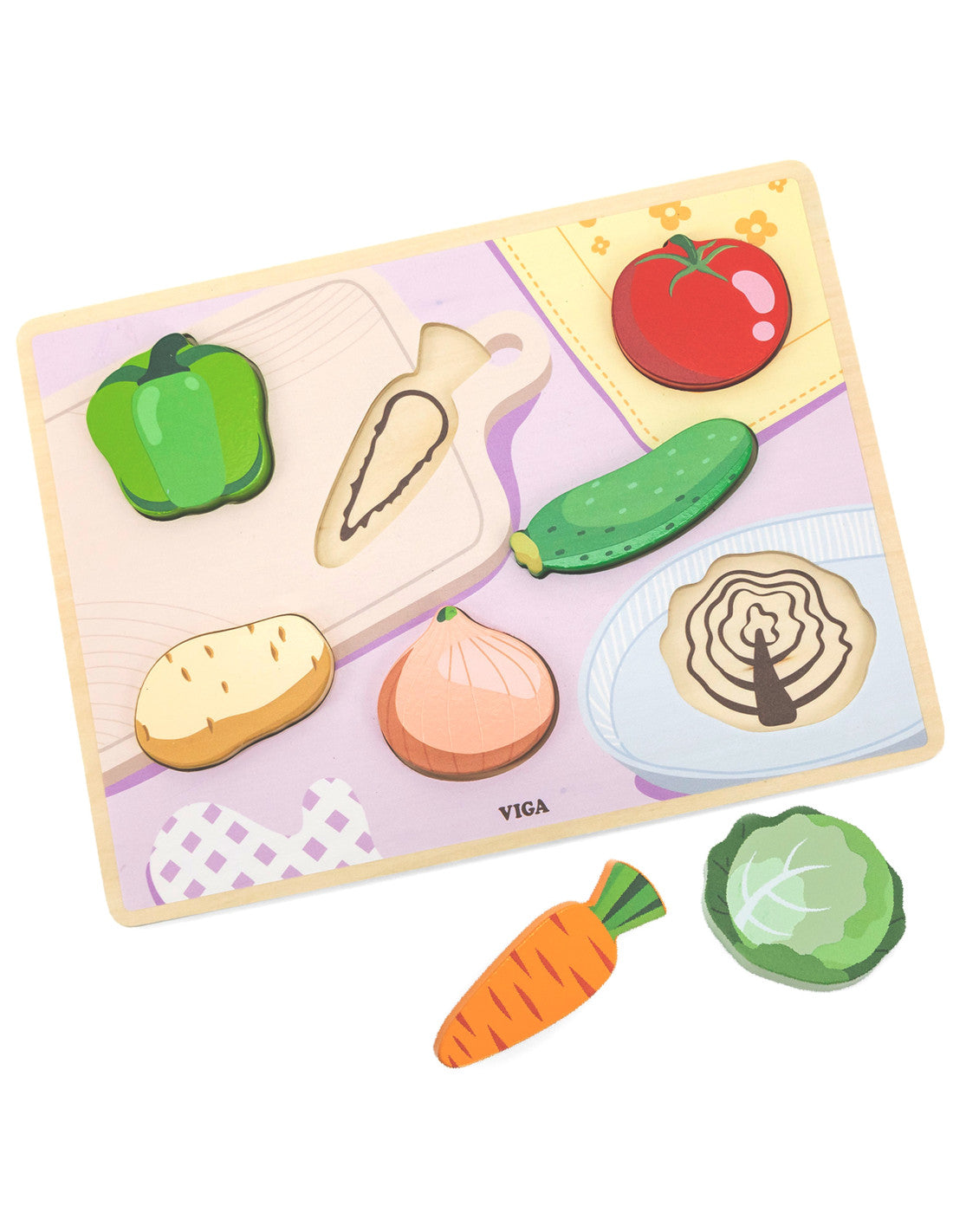 Dārzeņu koka puzle