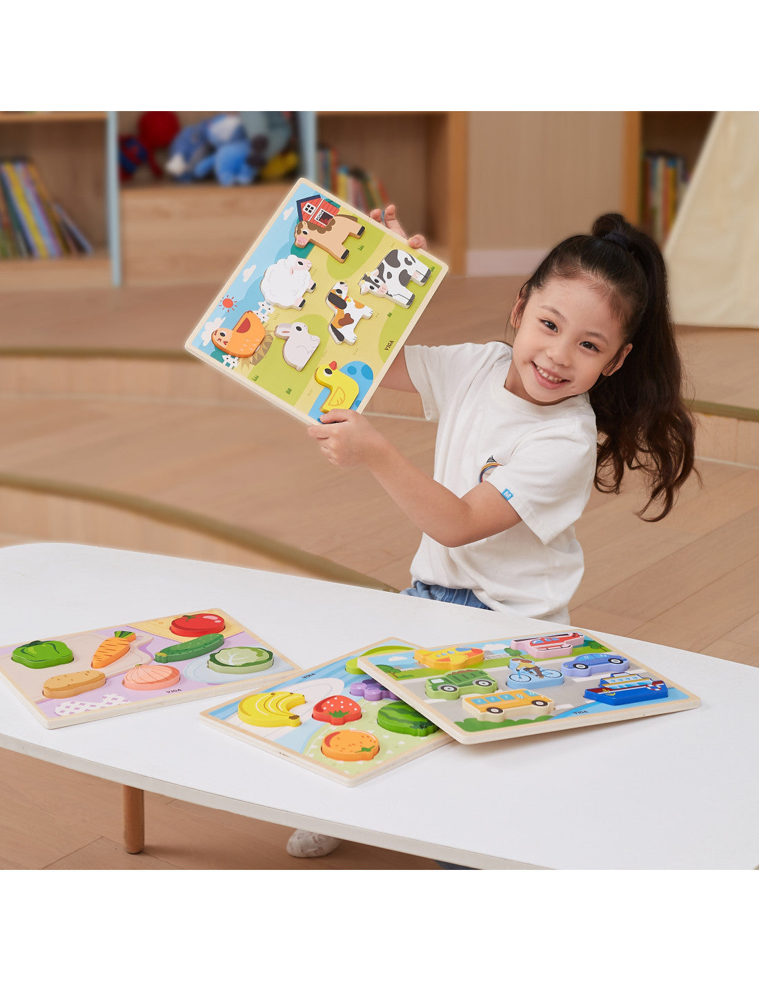 Dārzeņu koka puzle