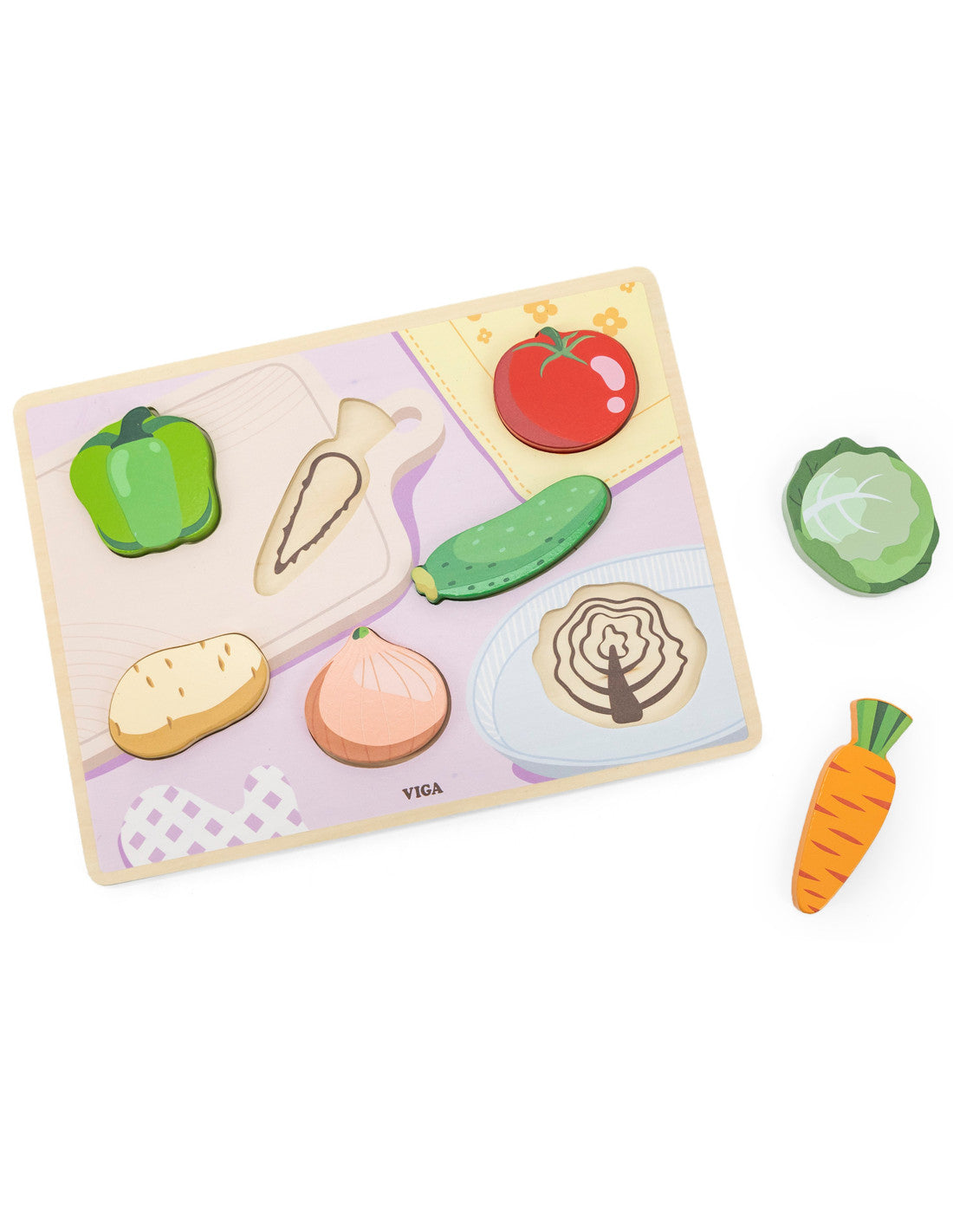 Dārzeņu koka puzle