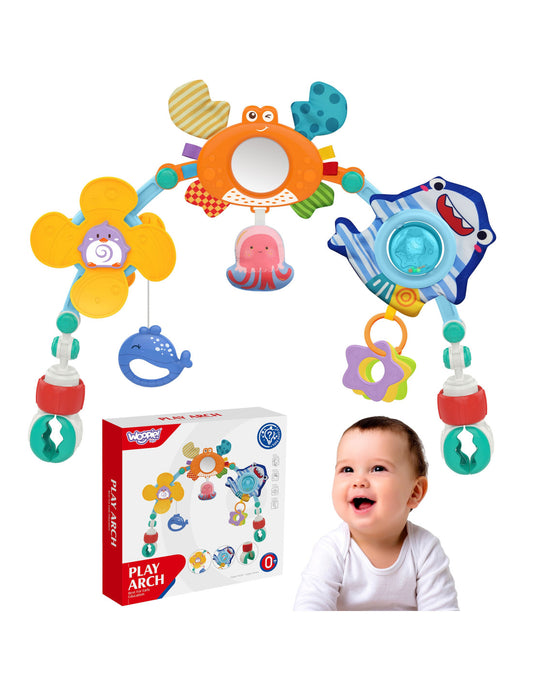 Arka piestiprināma gultiņai, ratiem un autokrēslam