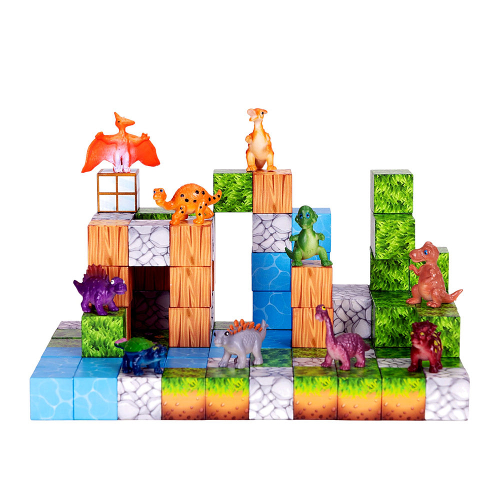 Magnētu kubi būvēšanai Pikseļi , 114 elementi