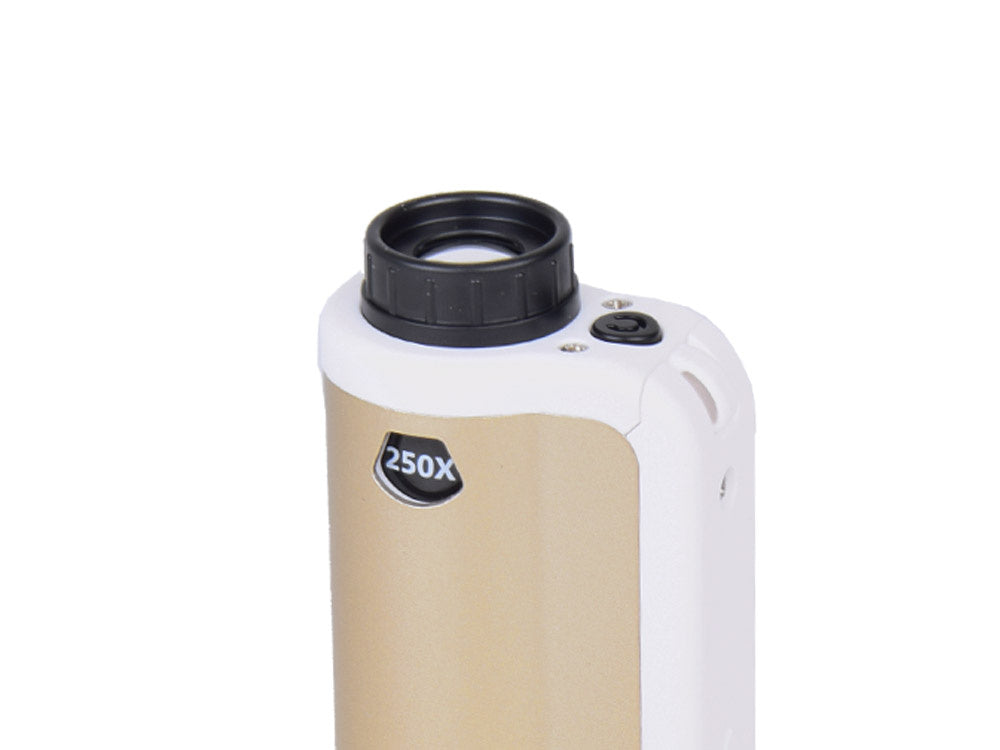 Kabatas mikroskops 100-250x , Zelts