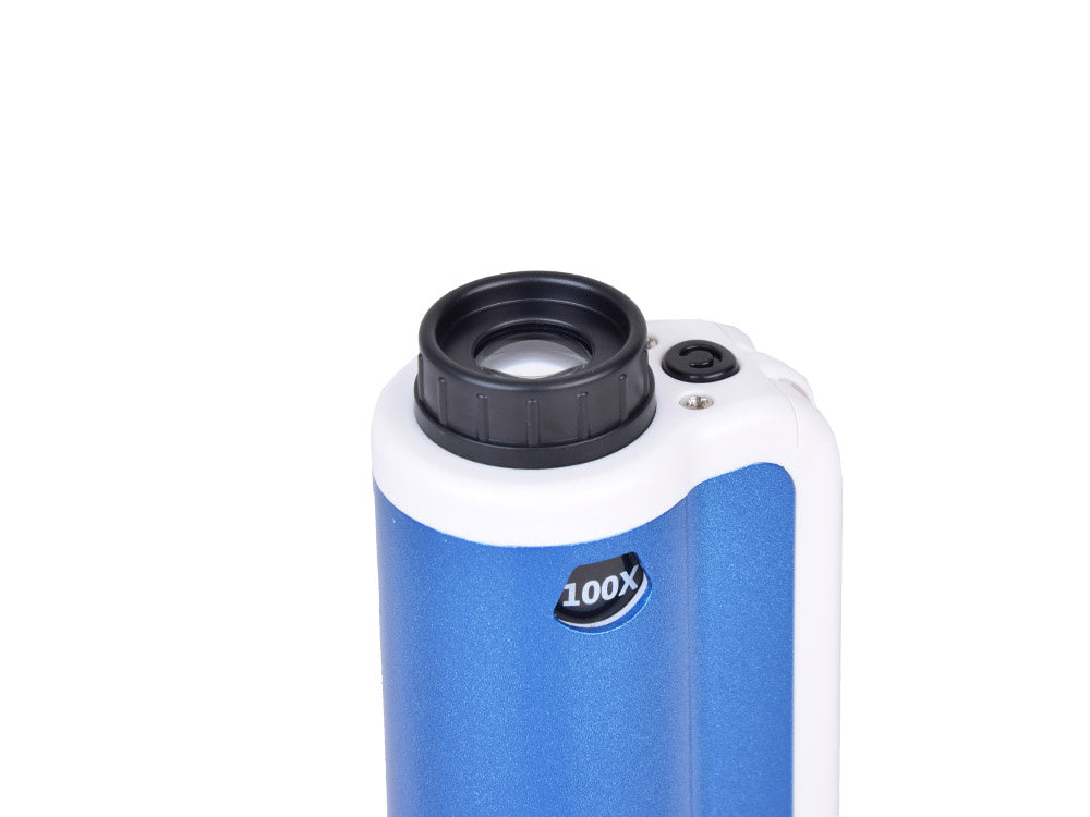 Kabatas mikroskops 100-250x , Zils