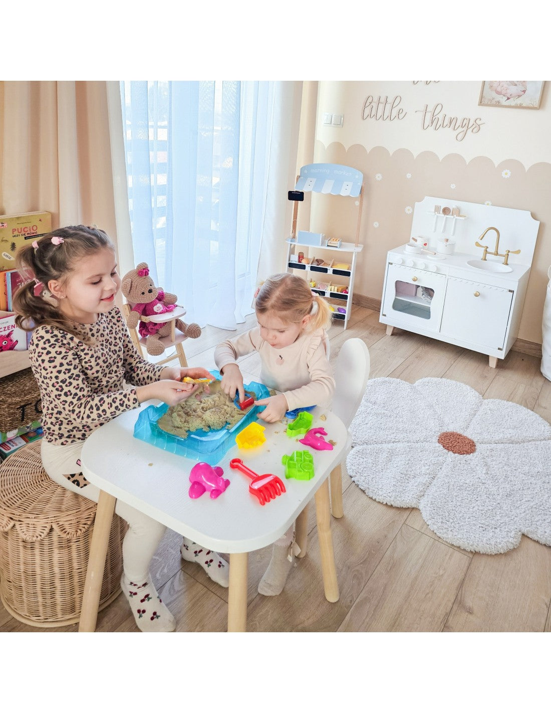 Kinētisko smilšu komplekts ar veidnēm
