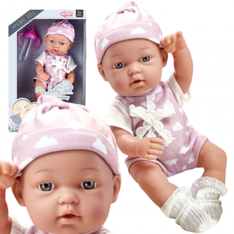 Lelle bēbis 36cm ar pudelīti
