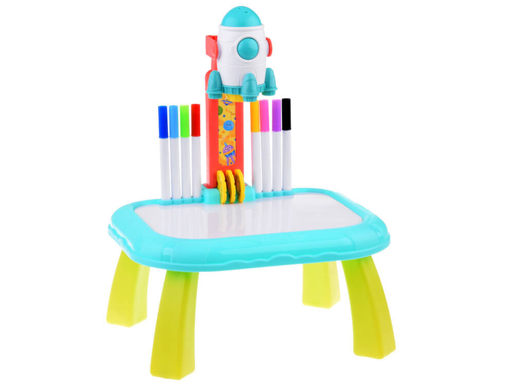 Raķete ,mini projektors zīmēšanai + marķieri