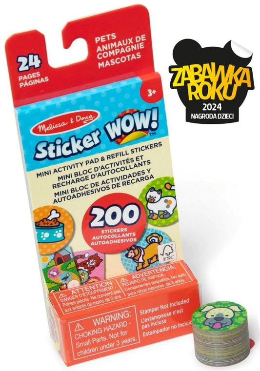 Sticker WOW 300 uzpildāmās uzlīmes Dzīvnieku tematikā
