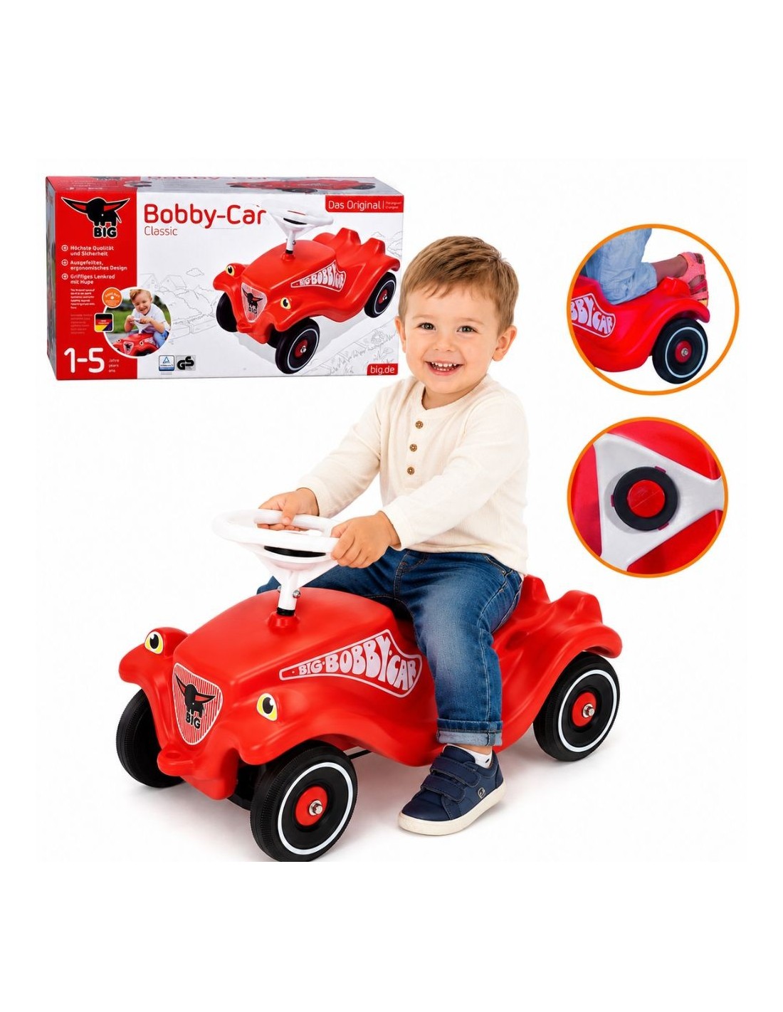 Stumjamais auto BIG BOBBY CAR