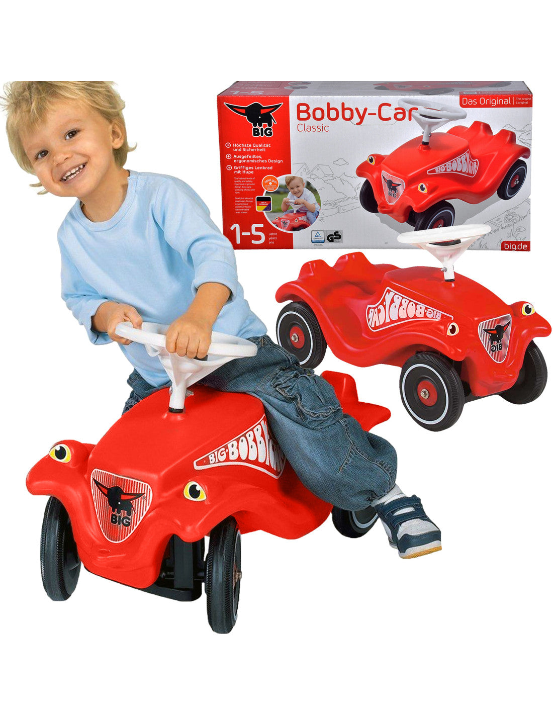 Stumjamais auto BIG BOBBY CAR
