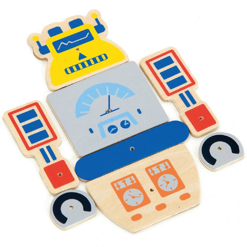 Attīstošā rotaļlieta Puzle naglošanai, Robots