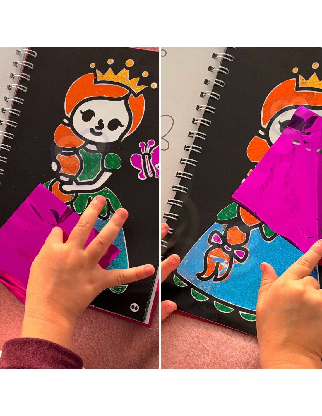 2in1 Krāsaino Foliju grāmatiņa, Princeses