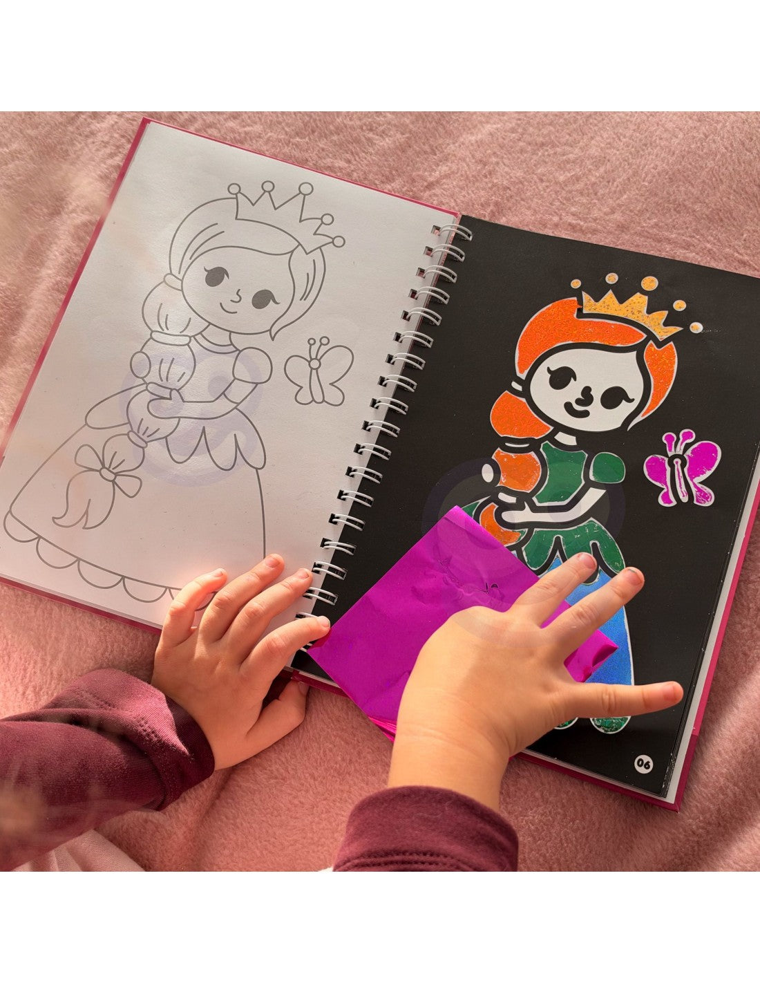 2in1 Krāsaino Foliju grāmatiņa, Princeses