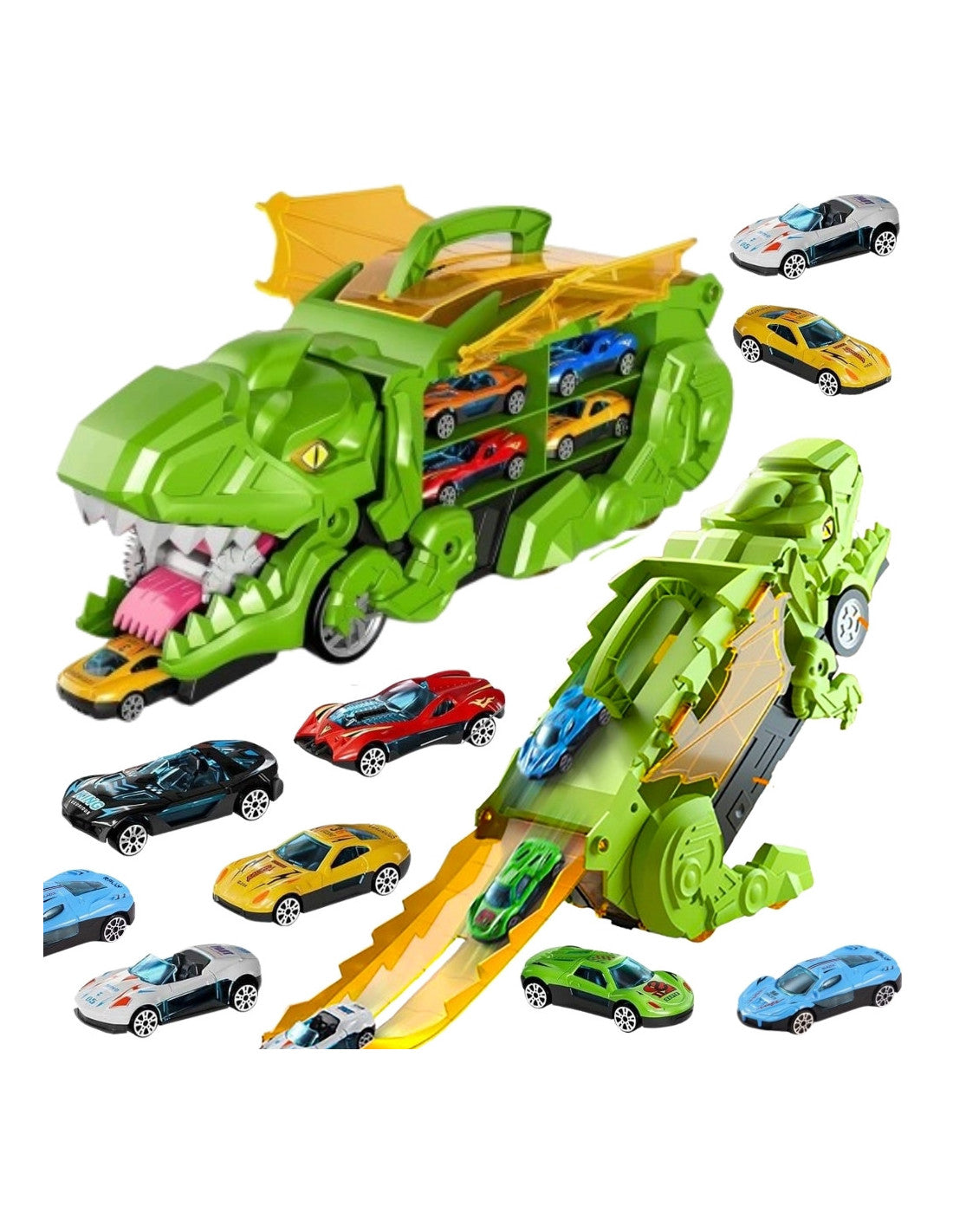 Dinozauru auto trase ar transportieri ar 13 elementiem