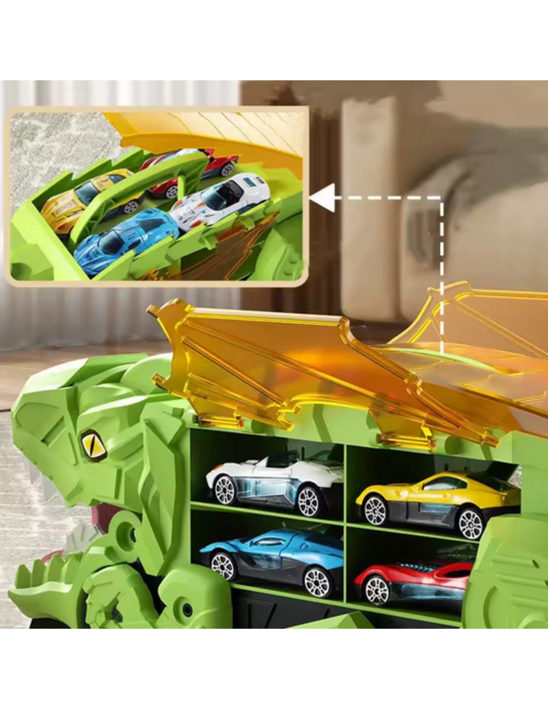 Dinozauru auto trase ar transportieri ar 13 elementiem