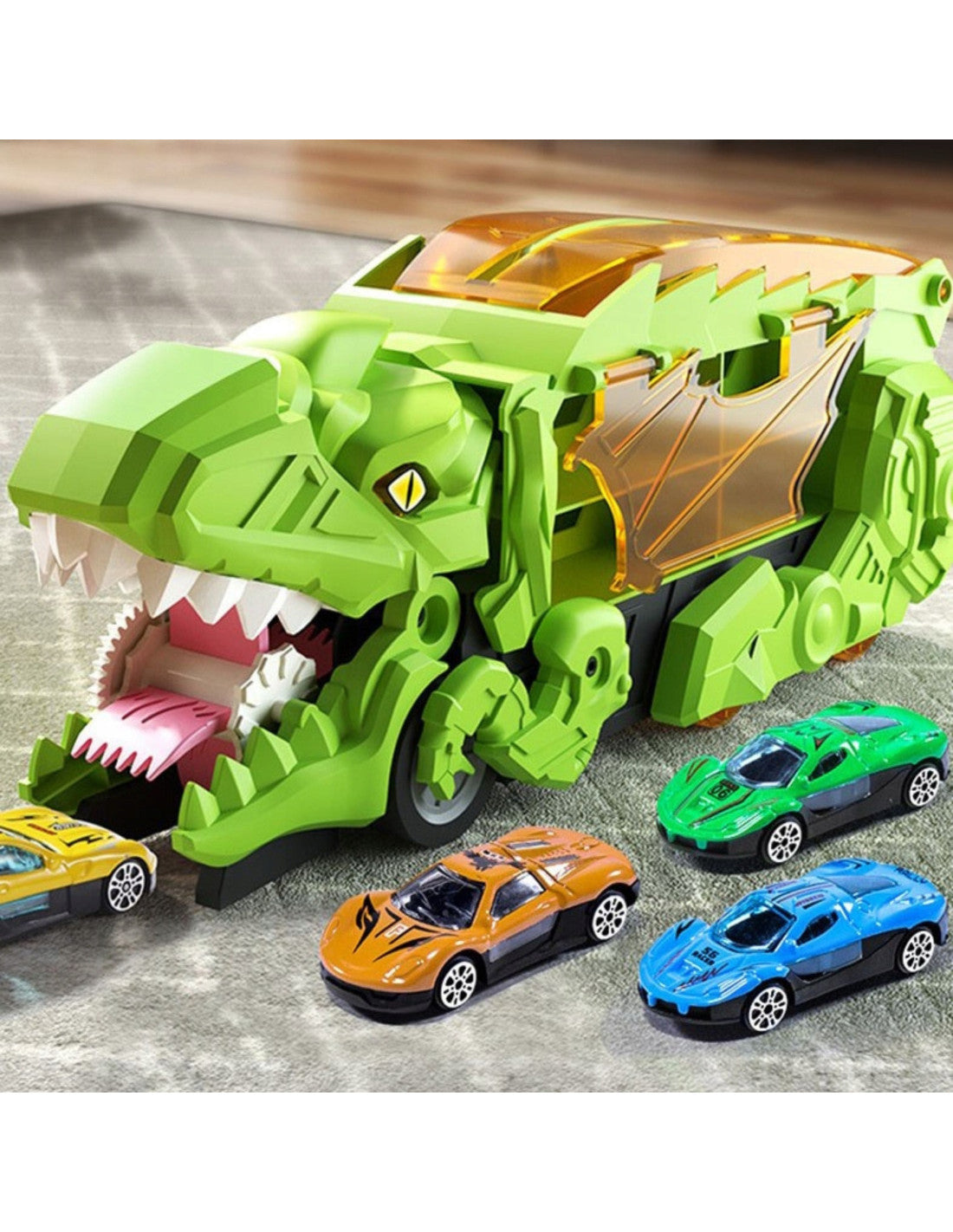 Dinozauru auto trase ar transportieri ar 13 elementiem