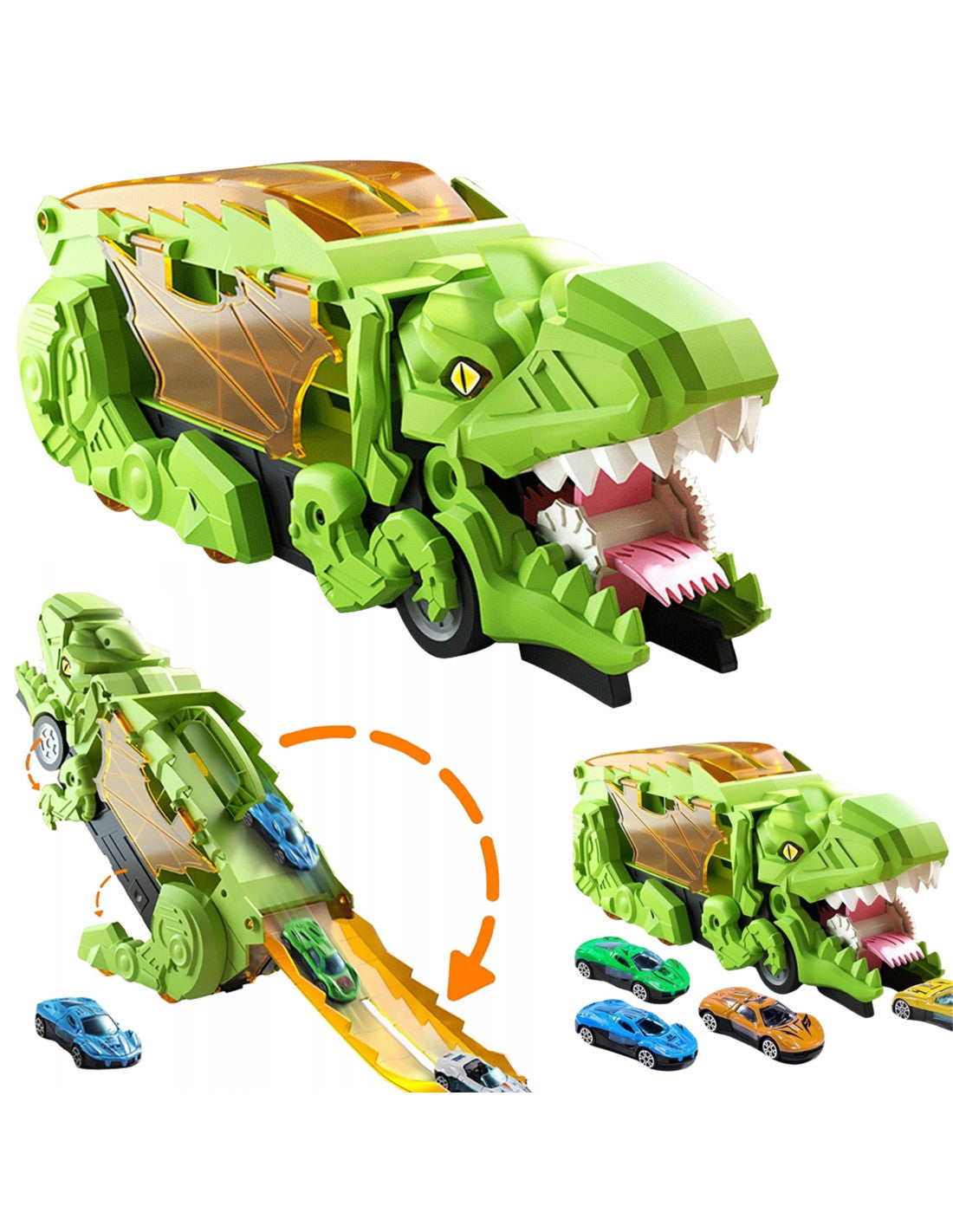 Dinozauru auto trase ar transportieri ar 13 elementiem