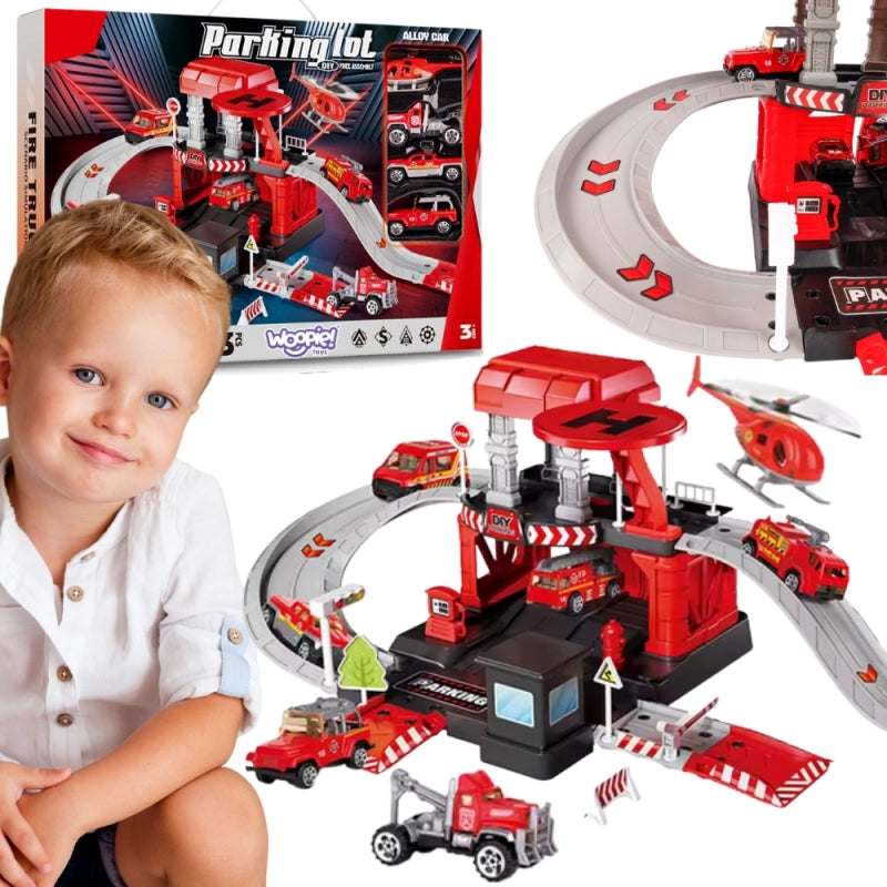 Autostāvvieta ar Ugunsdzēsēju transportiem, 43 elementi