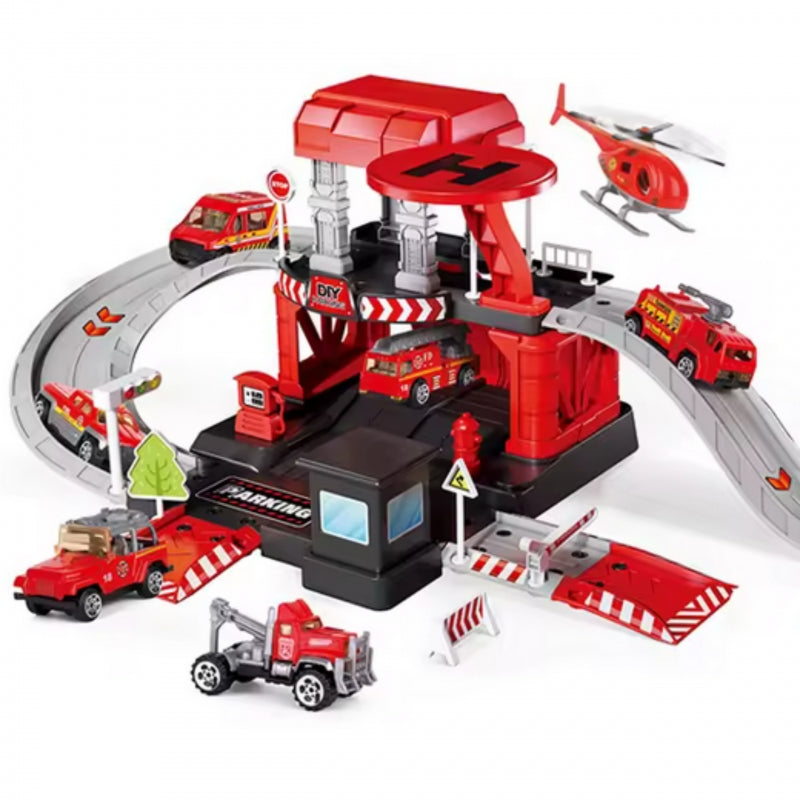 Autostāvvieta ar Ugunsdzēsēju transportiem, 43 elementi