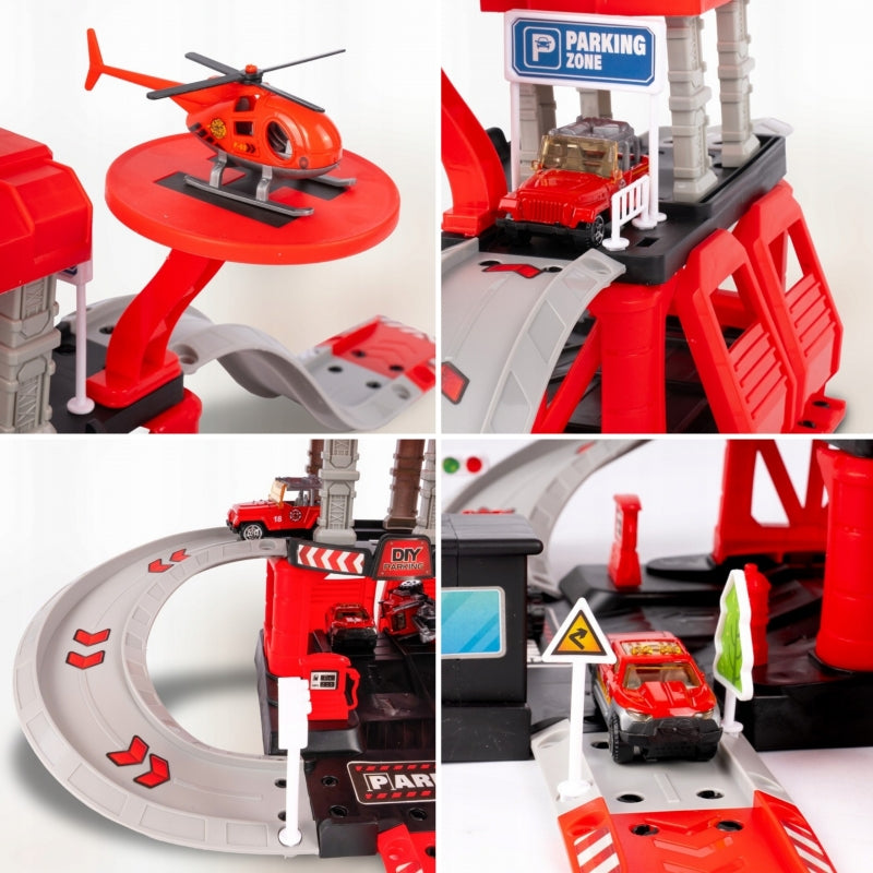 Autostāvvieta ar Ugunsdzēsēju transportiem, 43 elementi