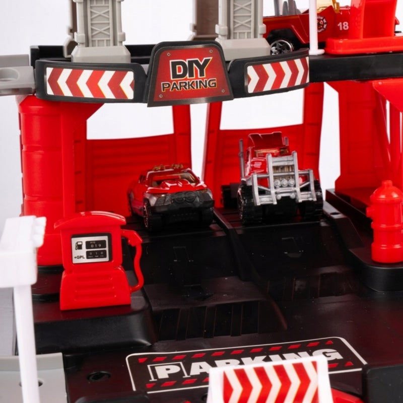 Autostāvvieta ar Ugunsdzēsēju transportiem, 43 elementi