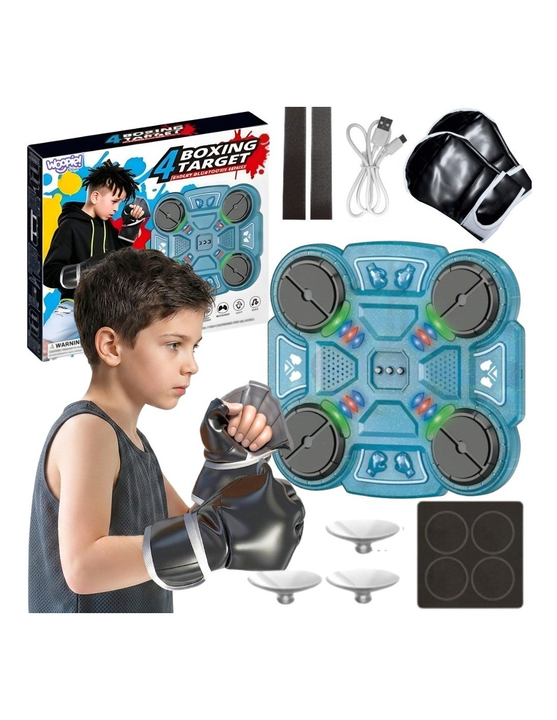 Interaktīvs Boksa panelis ar bluetooth un LED gaismām