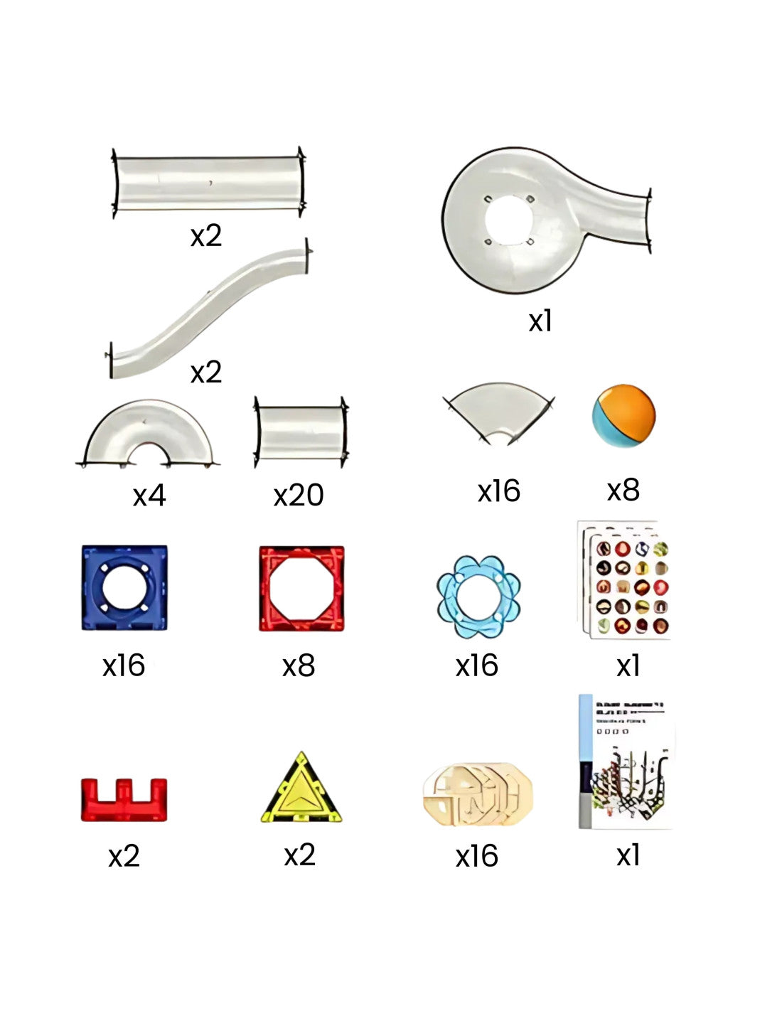 Magnētu bloku konstruēšanas komplekts 113 elementi