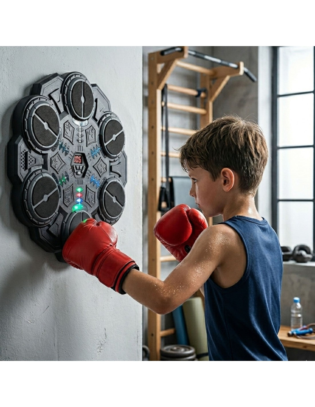Interaktīvs Boksa panelis ar bluetooth un LED gaismām
