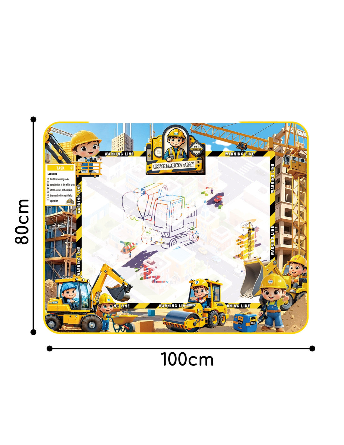 Ar ūdeni krāsojams paklājs transportu tematikā