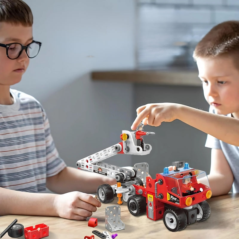 6 in 1 STEM Ugunsdzēsēju brigādes konstruktoru komplekts